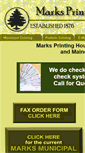 Mobile Screenshot of marksprintinghouse.com